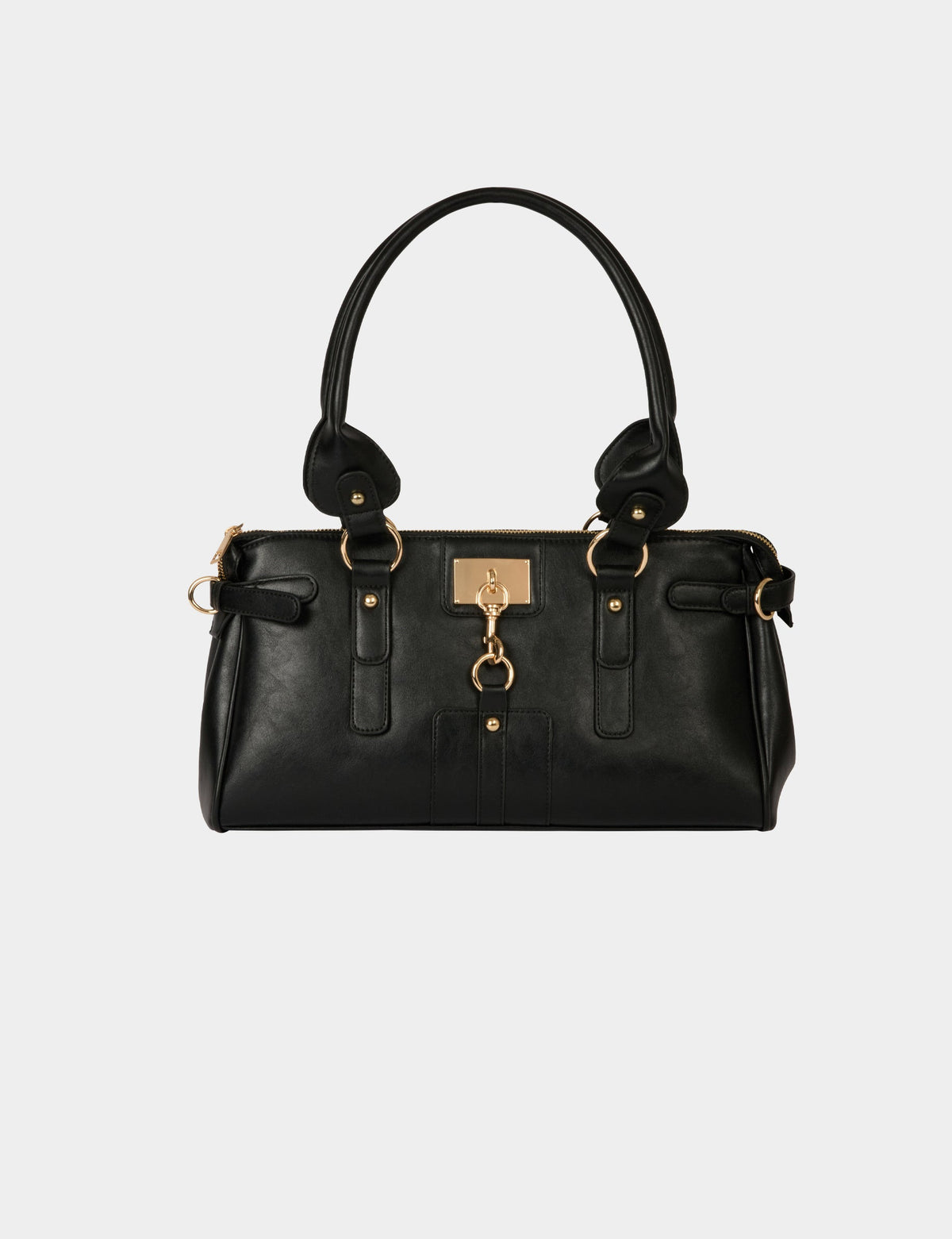 Sac similicuir porté épaule noir femme - 1