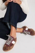 Basket similicuir leopard multicolore femme - 1