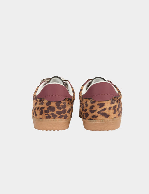 Basket similicuir leopard multicolore femme - 2