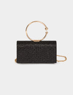 Pochette bijou noir femme - 1